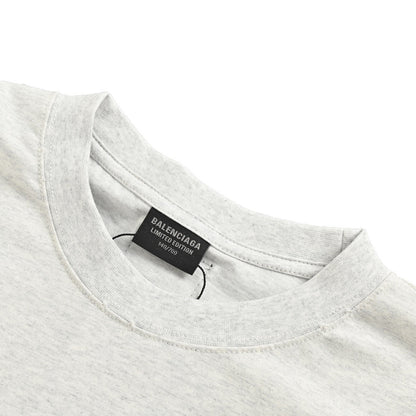 Balenciaga Music Capsule Series Cracked Arrow Print Short Sleeves