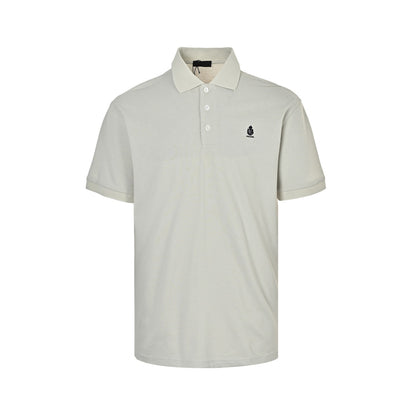 Prada 26ss Polo short sleeves with embroidered chest badge and small label