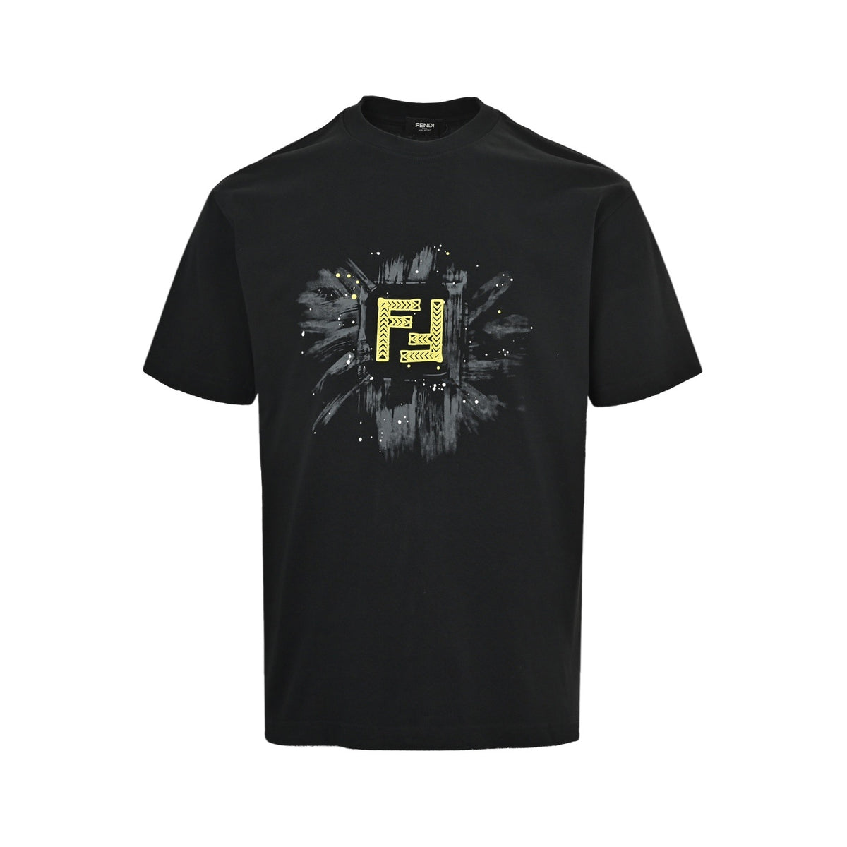 FENDI FF brushstroke graffiti printed short sleeves
