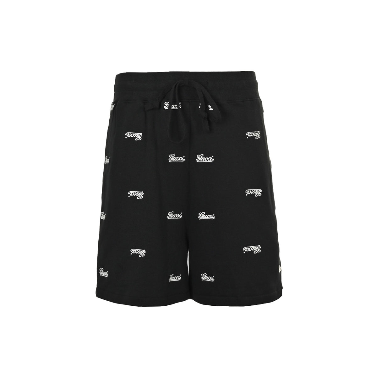 Gucci 24ss all-over embroidered logo shorts