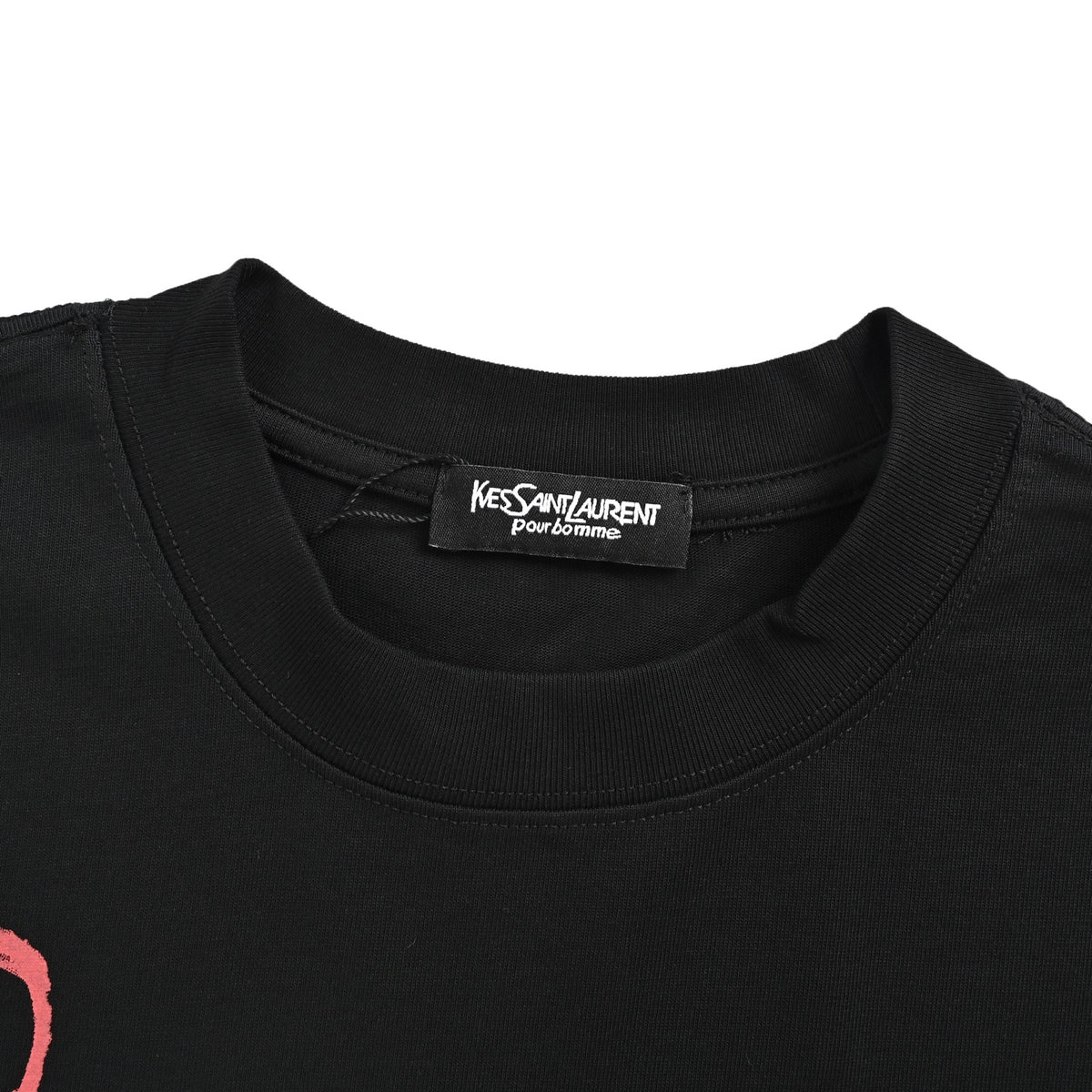 Saint Laurent childlike graffiti printed short sleeves