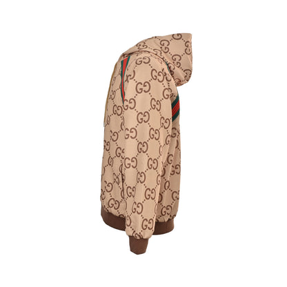 Gucci 25Fw all-over printed GG red and green ribbon suit jacket