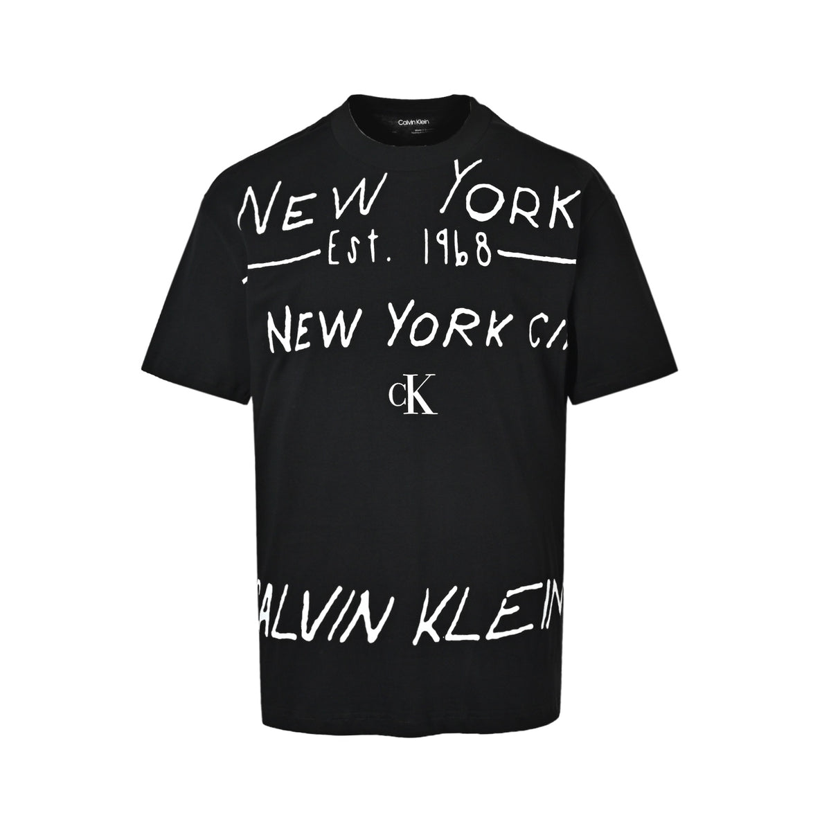 Calvin klein CK letter graffiti logo short sleeves