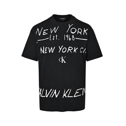 Calvin klein CK letter graffiti logo short sleeves