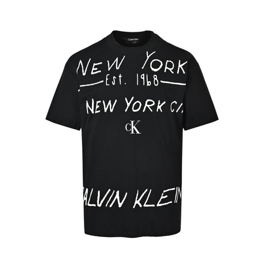 Calvin klein CK letter graffiti logo short sleeves