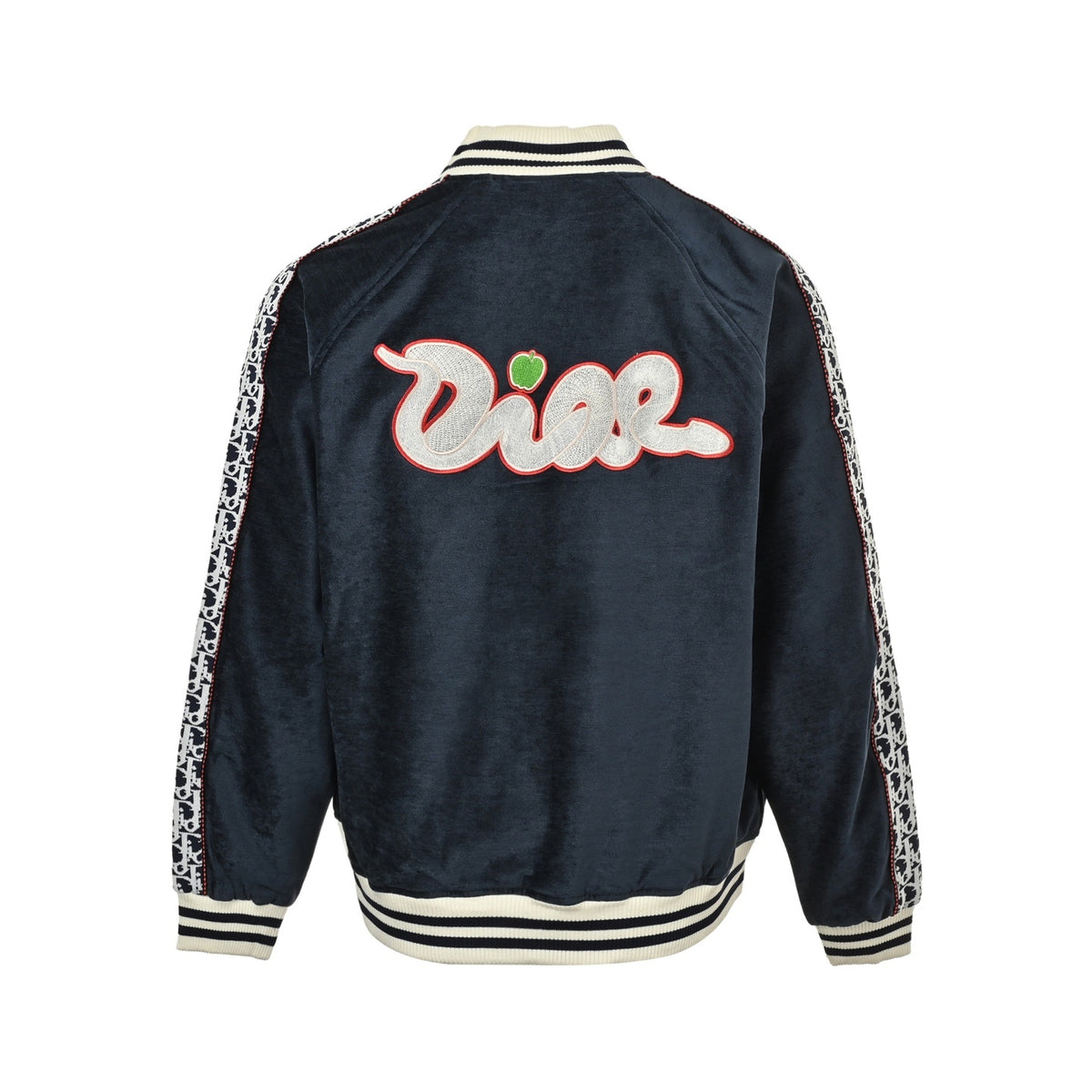 Dior KAWS joint Year of the Snake limited edition webbing embroidered baseball jacket