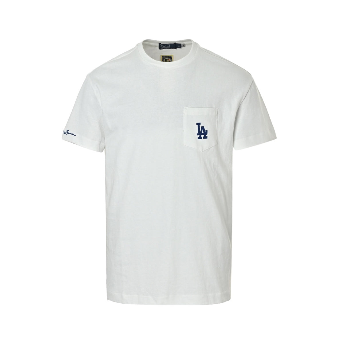 Ralph Lauren pocket LA embroidered letter short sleeves