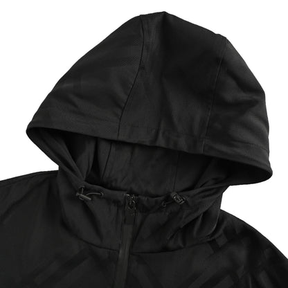 Burberry 25Fw hem war horse jacquard twill hooded jacket