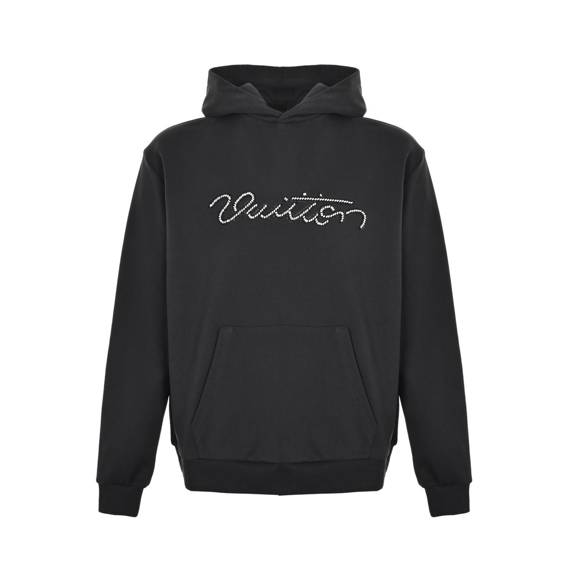 Louis Vuitton beaded embroidered hooded sweatshirt