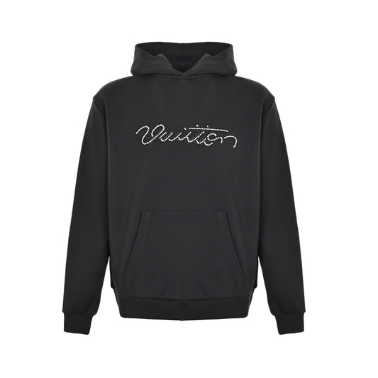 Louis Vuitton beaded embroidered hooded sweatshirt