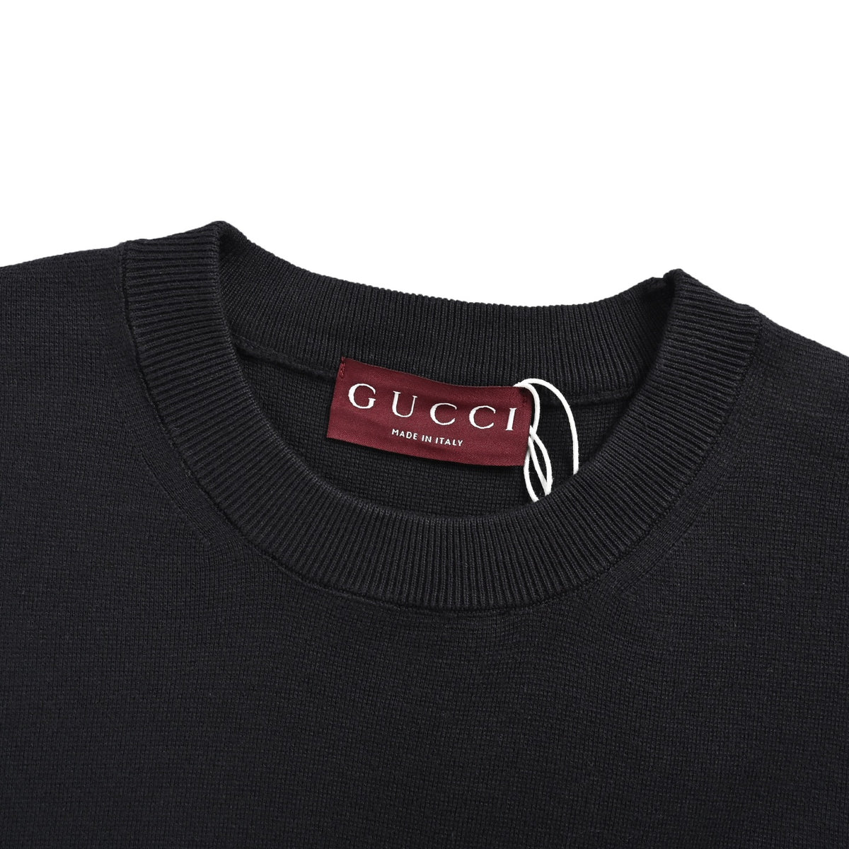 Gucci Double G embroidered mulberry silk and cotton blended knitted short sleeves