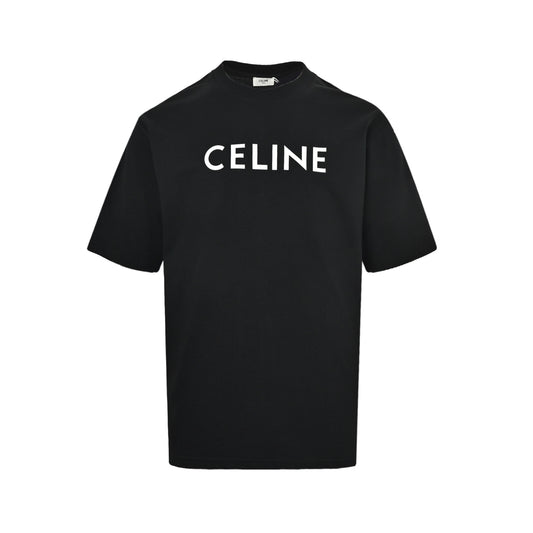 Celine classic letter laminated printed short sleeves