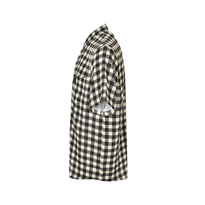 Louis Vuitton pocket logo checkerboard short-sleeved shirt