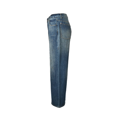 Acne Studios 2021F splash-ink distressed jeans