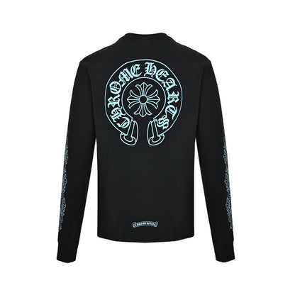 Chrome Hearts/Chrome Heart Sanskrit horseshoe long-sleeved T-shirt