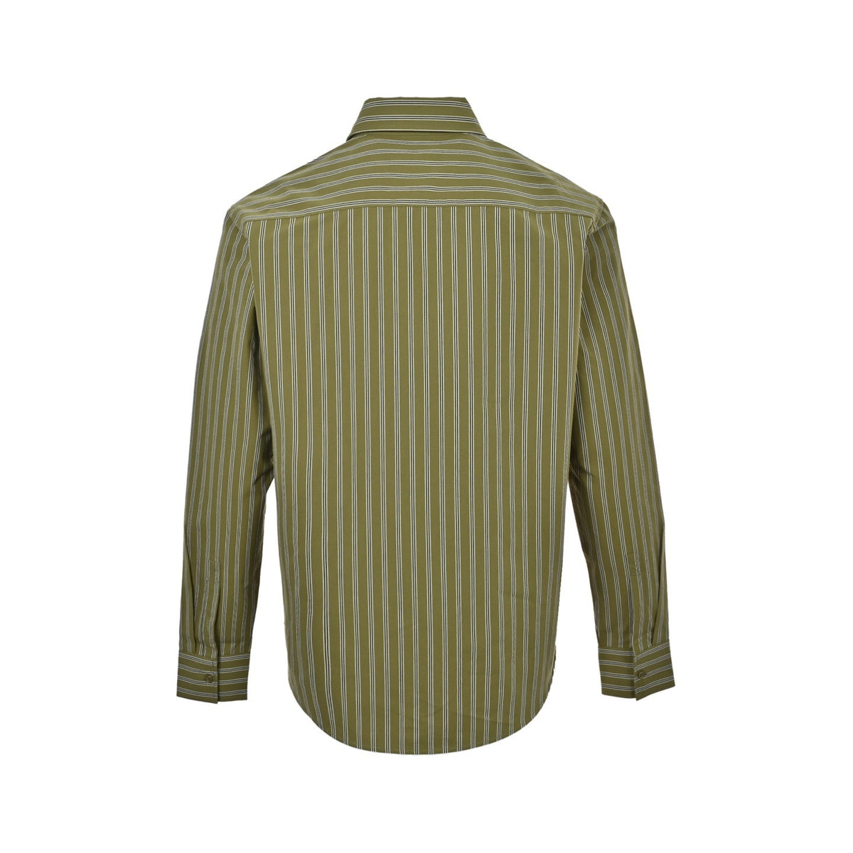 Burberry 25Fw pocket war horse embroidered vertical striped shirt