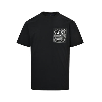Louis Vuitton presbyopic fake pocket printed short sleeves