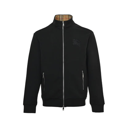Burberry 25Fw war horse embroidered air layer zipper jacket