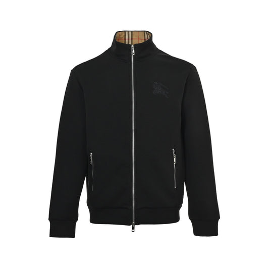 Burberry 25Fw war horse embroidered air layer zipper jacket