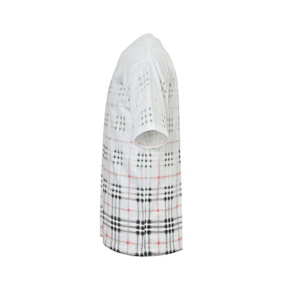 Burberry 26ss gradient fuzzy plaid printed short sleeves