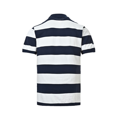 Ralph Lauren logo embroidered striped Polo short sleeves