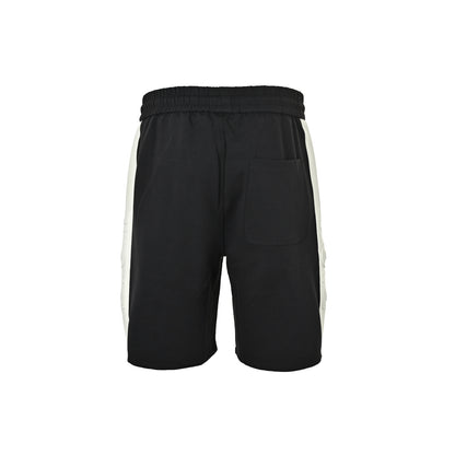 Dior shorts with contrasting color stitching and embossed logo on the side