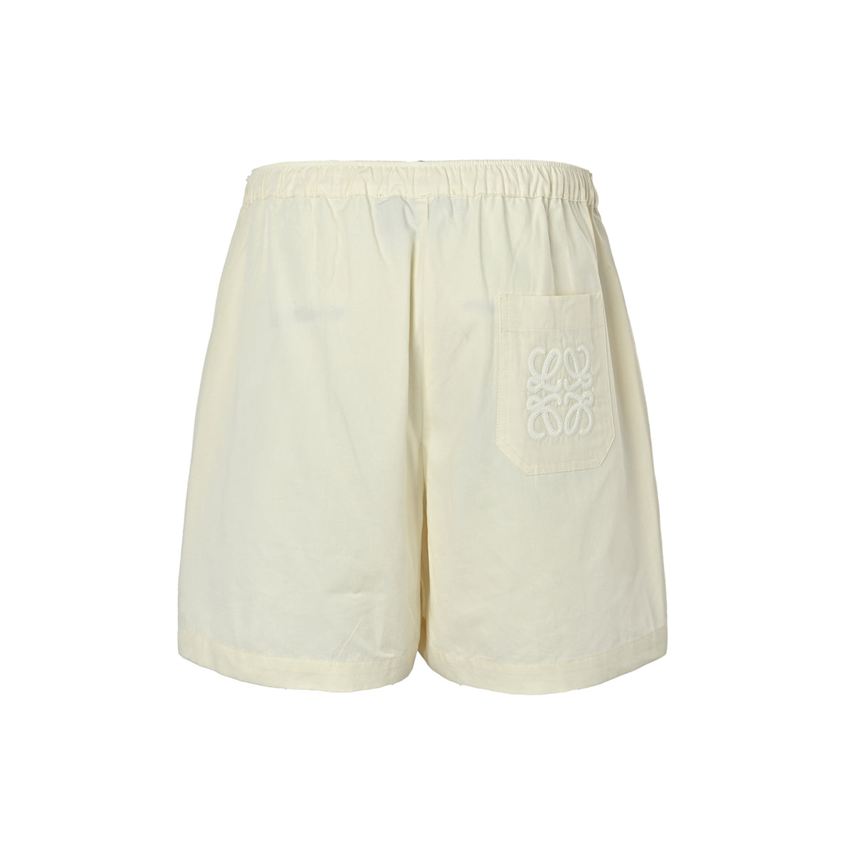 Loewe/Luo Yiwei embroidered hollow linen shorts