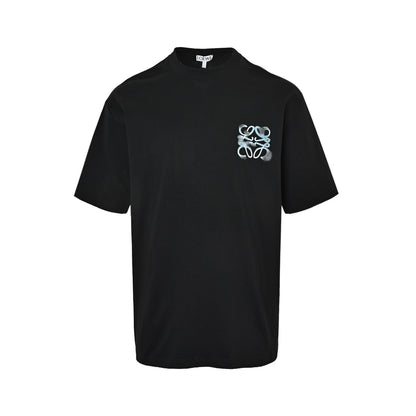 Loewe/Luo Yiwei 26ss blurred splash print short sleeves