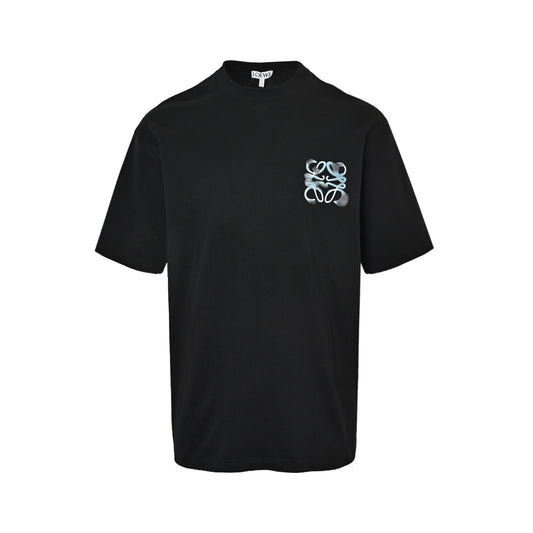 Loewe/Luo Yiwei 26ss blurred splash print short sleeves