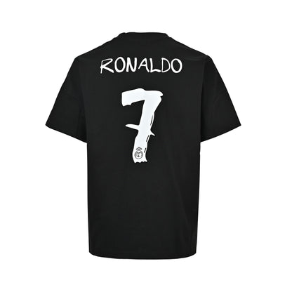 We11 Done Real Madrid Black Warriors Football Jersey Improved Short Sleeve