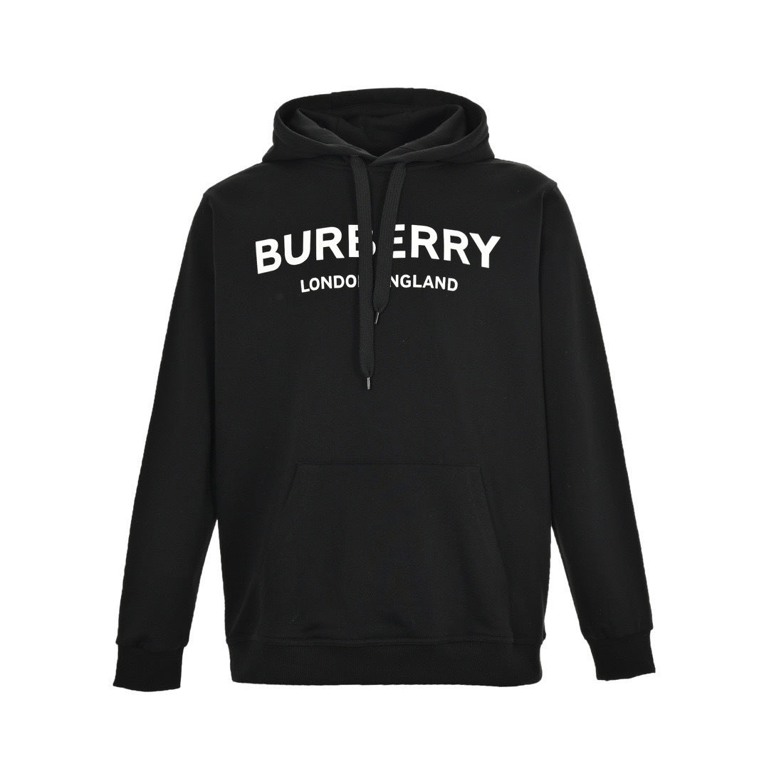 Burberry classic letter print hooded sweatshirt