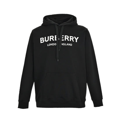 Burberry classic letter print hooded sweatshirt