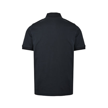 Boss solid color embroidered small label Polo short sleeves