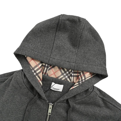 Burberry 24Fw chest blue war horse embroidered zipper jacket