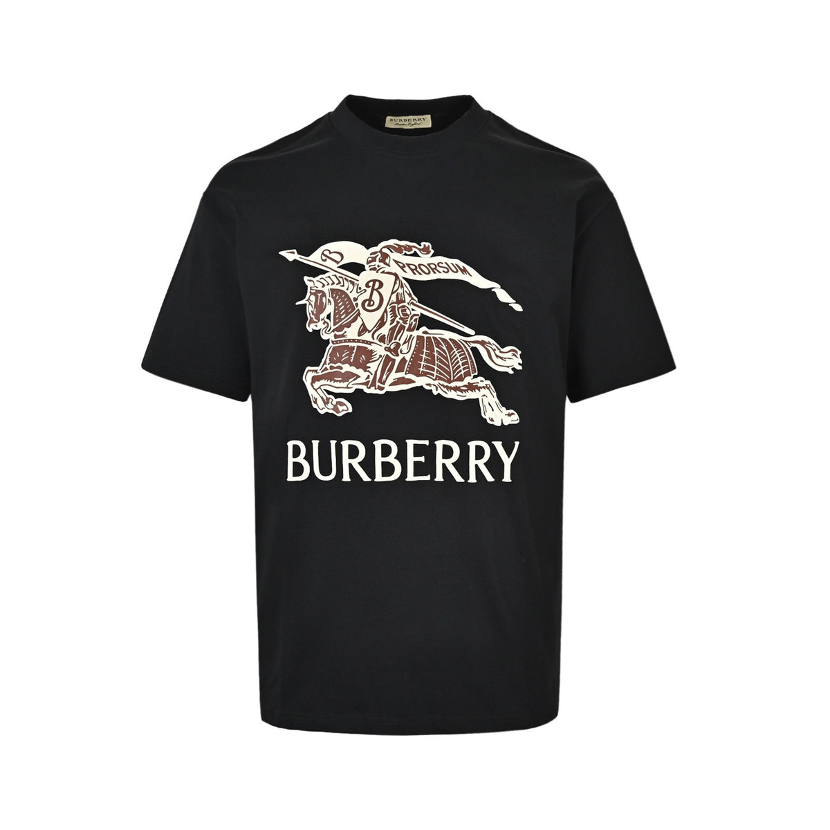 Burberry 26ss war horse logo foam printed short sleeves