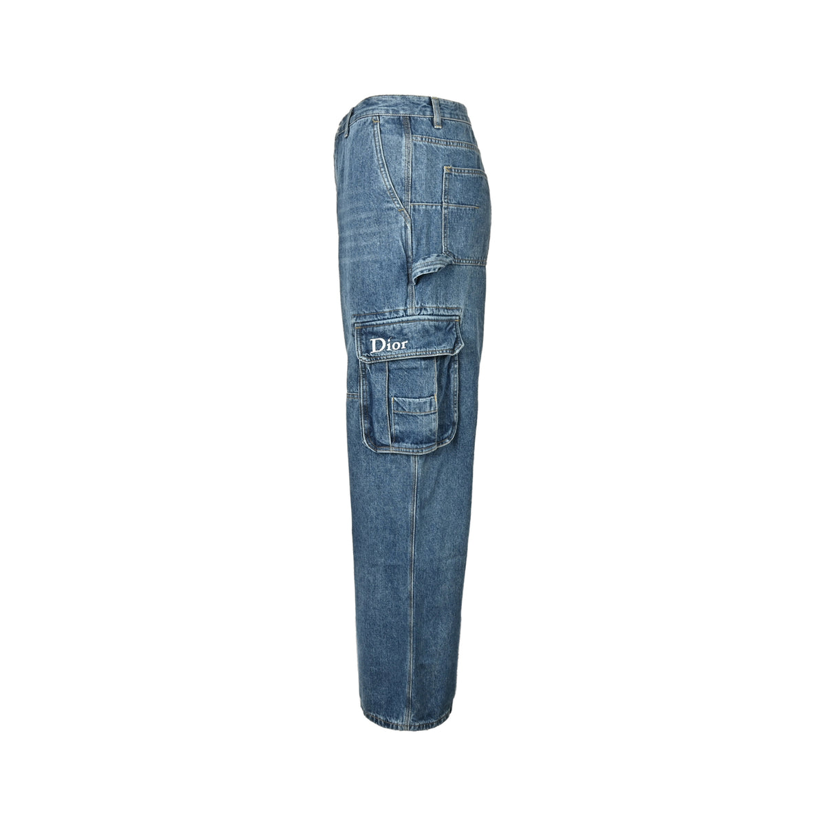 Dior pocket embroidered work jeans
