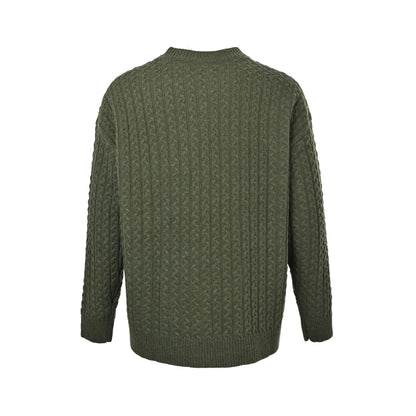 Loewe/Luoyiwei Anagram twist knitted sweater