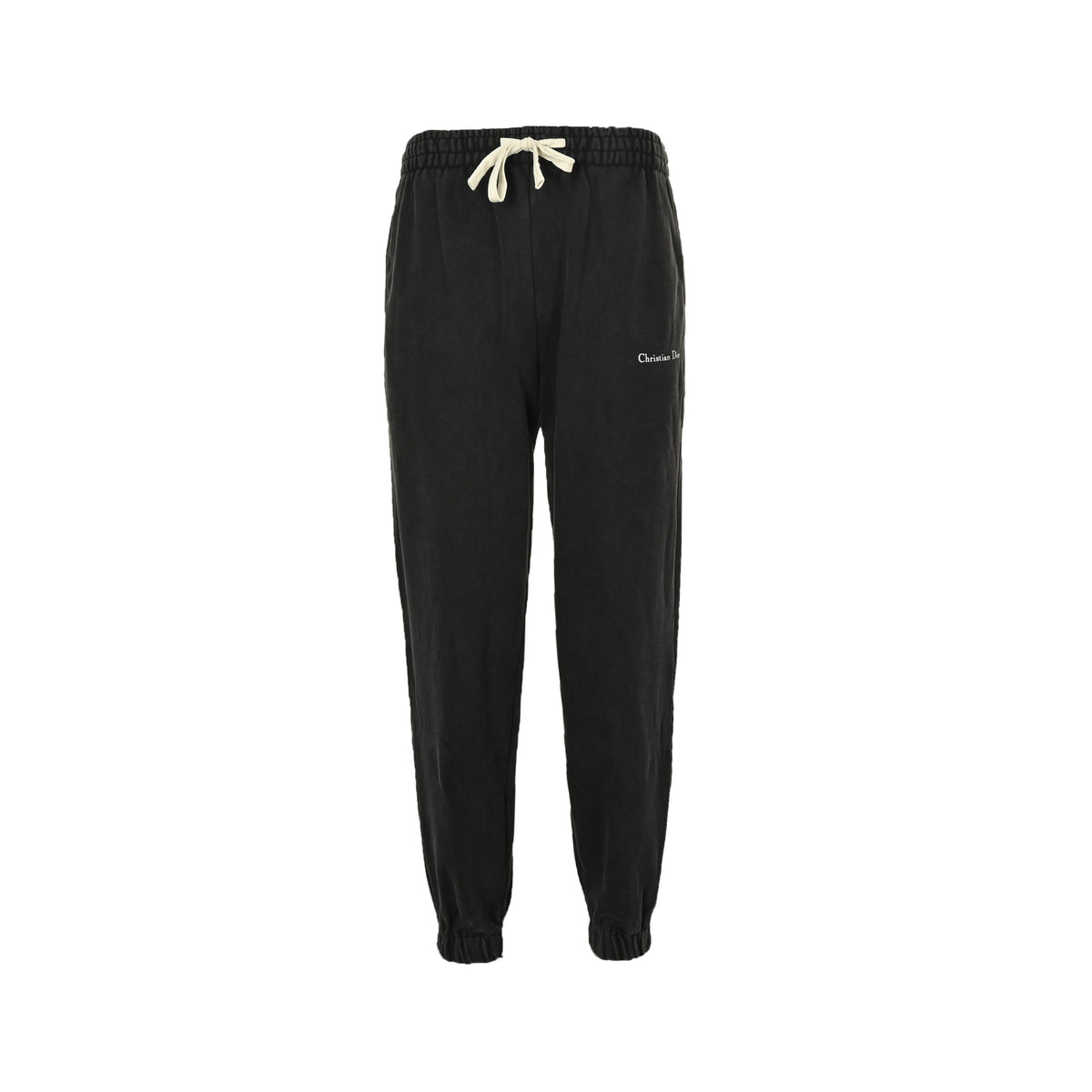 Dior washed letter print web trousers