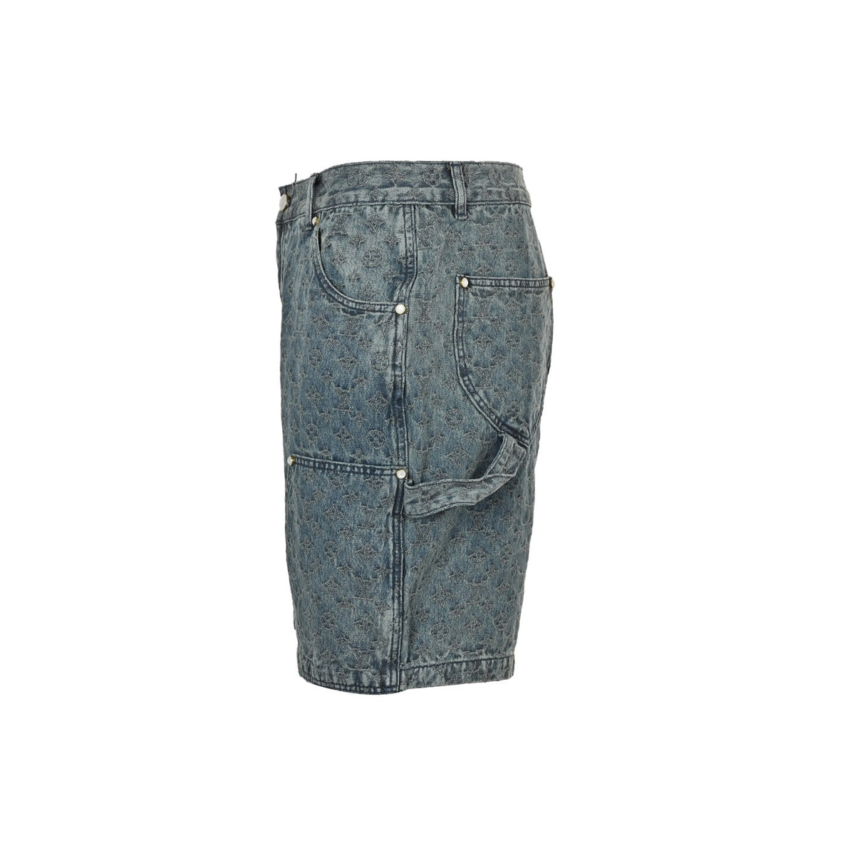 Louis Vuitton 25ss all-over old flower jacquard suit denim shorts