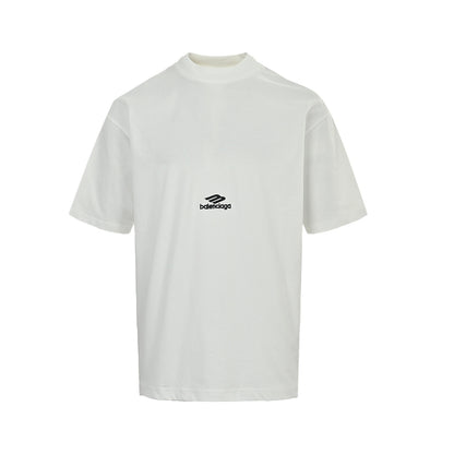 Balenciaga/Balanciaga 26ss 3M ski letter logo embroidered short sleeves