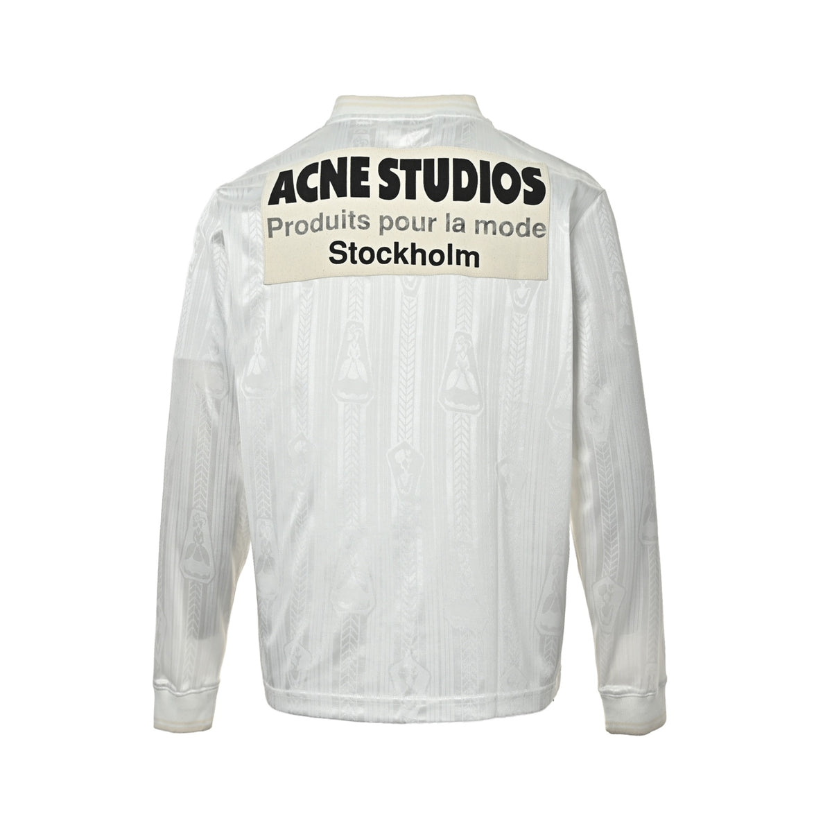 Acne Studios signature technical jacquard football jersey long sleeve T-shirt