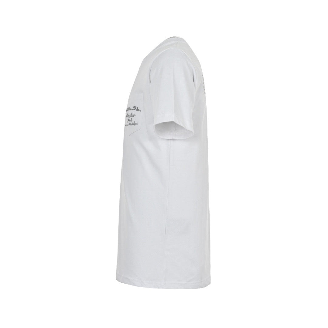 Dior 23ss pocket signature embroidered short sleeves