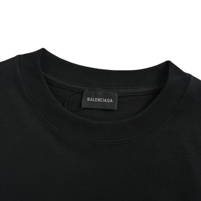 Balenciaga Design signature double ring printed short sleeves