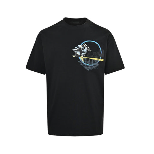 Prada 26ss pocket peony print short sleeves