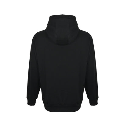Fendi 25Fw letter embroidered velvet hooded sweatshirt