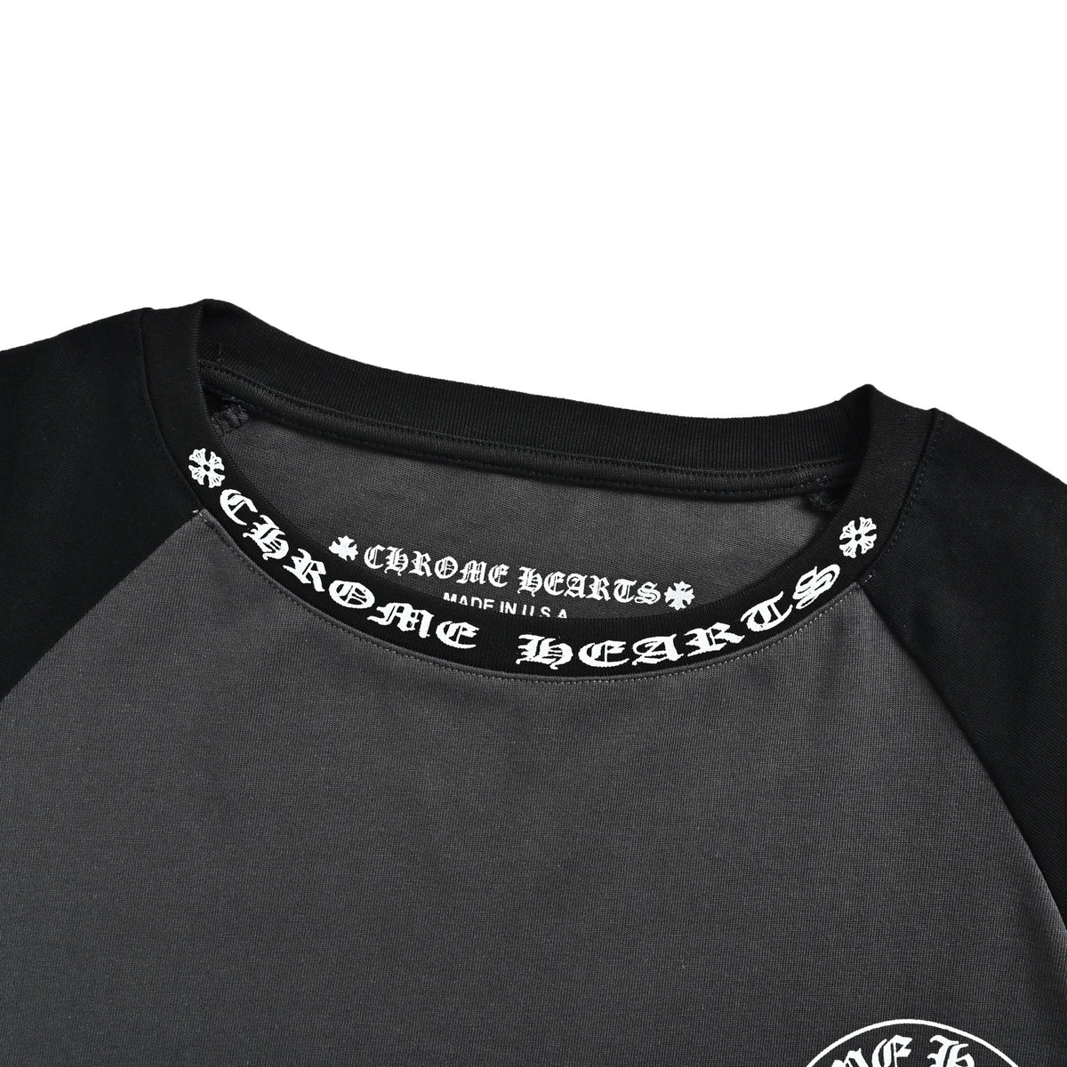 Chrome Hearts Horseshoe Splicing Long Sleeve T-Shirt