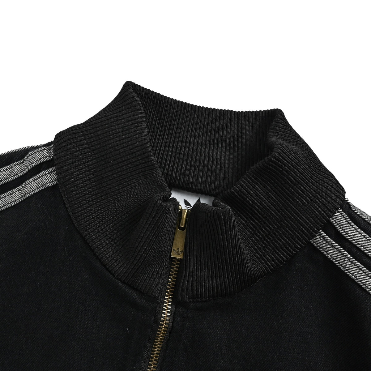 Adidas women's clover three-bar denim jacket