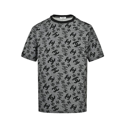 Chanel 26ss all-over presbyopia jacquard short sleeves