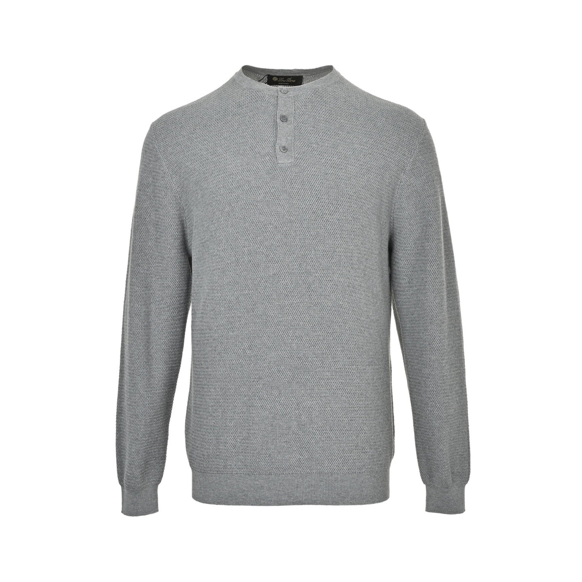 Loro Piana LP Henley collar old money style cashmere sweater