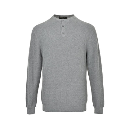 Loro Piana LP Henley collar old money style cashmere sweater